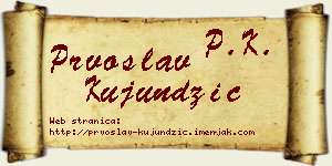 Prvoslav Kujundžić vizit kartica